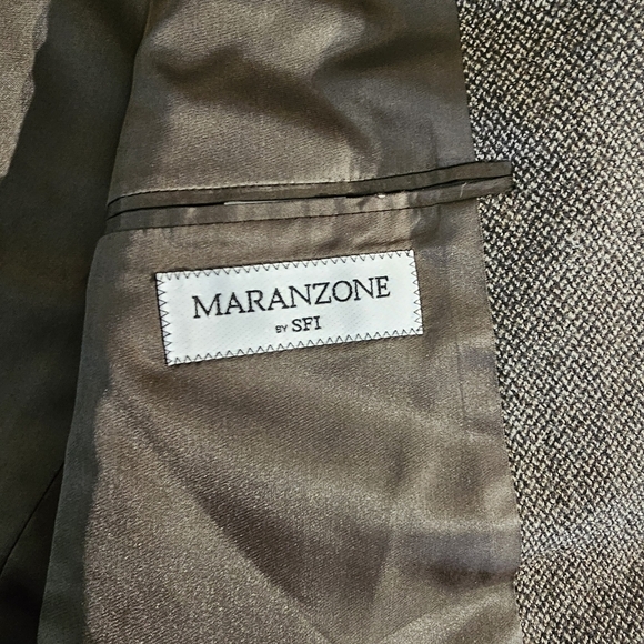 Maranzone by SFI Laime Wool Multi Colored Tweed Sports Coat Size 42L - Picture 4 of 16